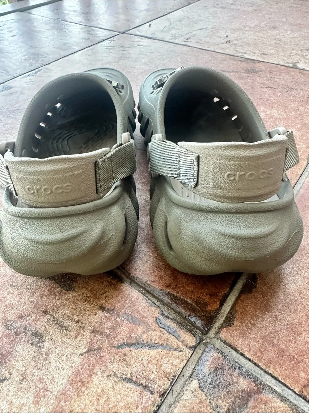 CROCS Kids Tan Clogs with Hello Kitty Charms